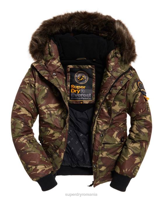 Superdry jachetă bomber everest îmbrăcăminte kaki bărbați JX0Z4708