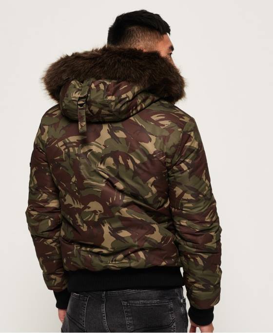 Superdry jachetă bomber everest îmbrăcăminte kaki bărbați JX0Z4708