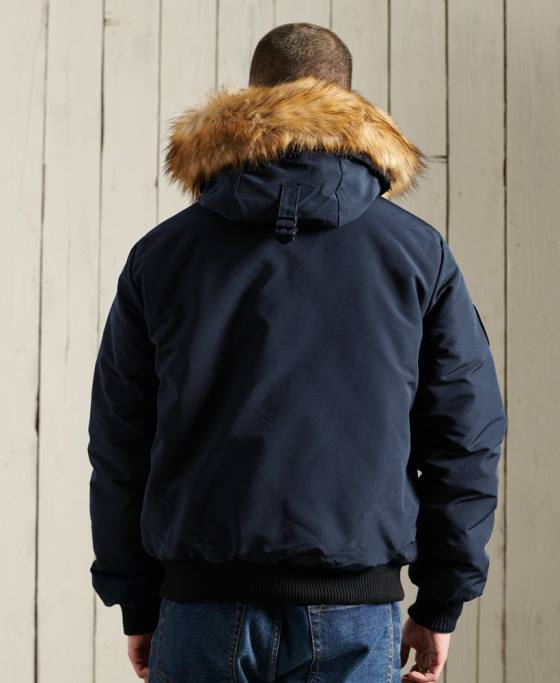 Superdry jachetă bomber everest îmbrăcăminte marina bărbați JX0Z1085