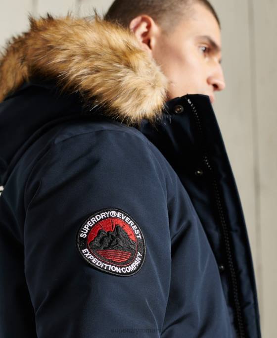 Superdry jachetă bomber everest îmbrăcăminte marina bărbați JX0Z1085