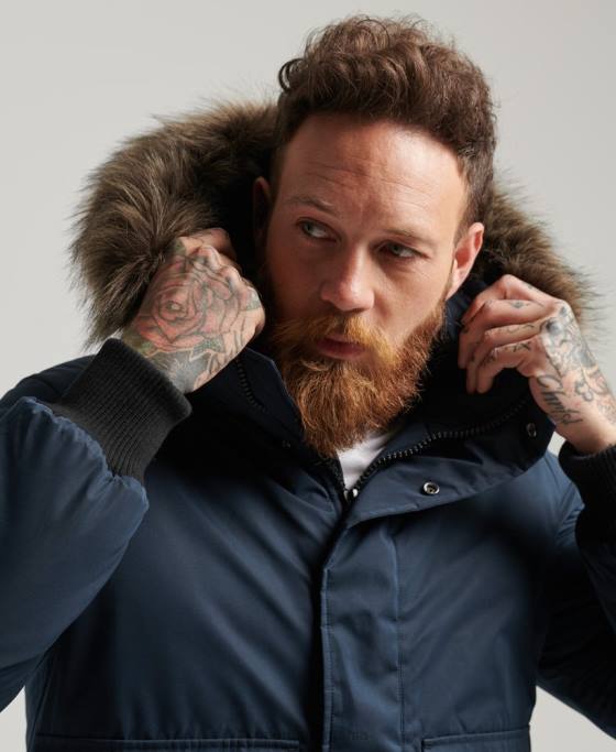 Superdry jachetă bomber everest îmbrăcăminte marina bărbați JX0Z4500
