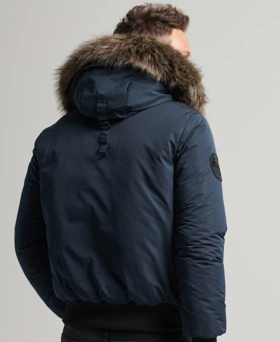 Superdry jachetă bomber everest îmbrăcăminte marina bărbați JX0Z4500