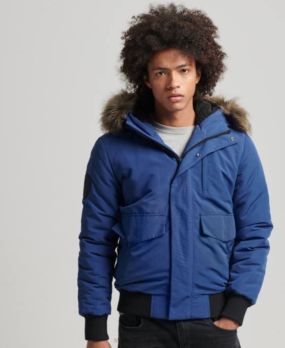 Superdry jachetă bomber everest îmbrăcăminte marina bărbați JX0Z4565