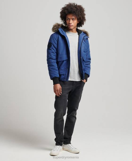 Superdry jachetă bomber everest îmbrăcăminte marina bărbați JX0Z4565