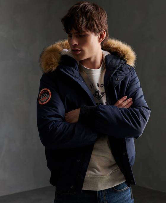 Superdry jachetă bomber everest îmbrăcăminte marina bărbați JX0Z4646