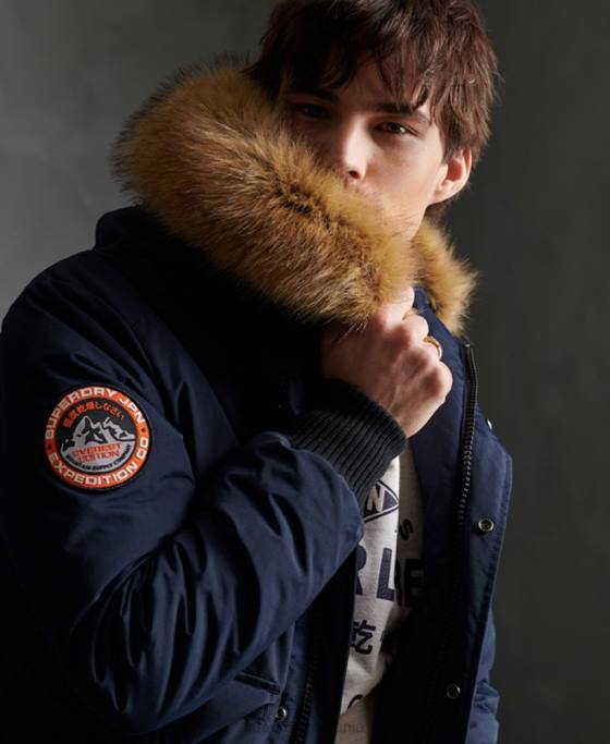 Superdry jachetă bomber everest îmbrăcăminte marina bărbați JX0Z4646