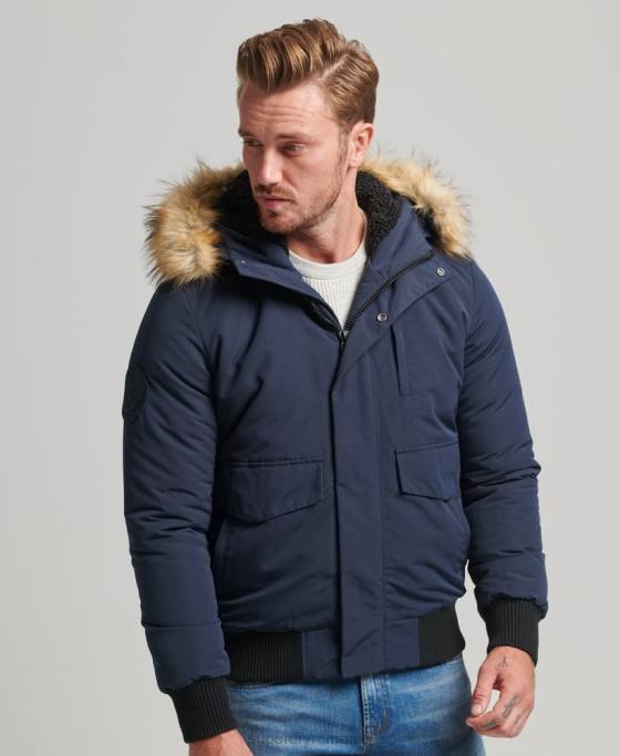 Superdry jachetă bomber everest îmbrăcăminte marina bărbați JX0Z964