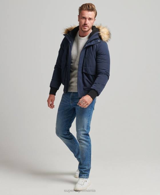 Superdry jachetă bomber everest îmbrăcăminte marina bărbați JX0Z964