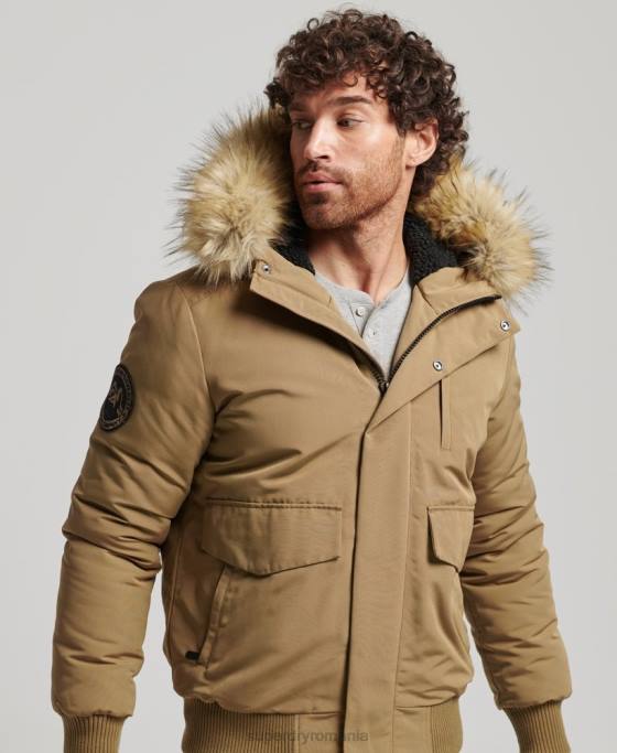 Superdry jachetă bomber everest îmbrăcăminte maro bărbați JX0Z994