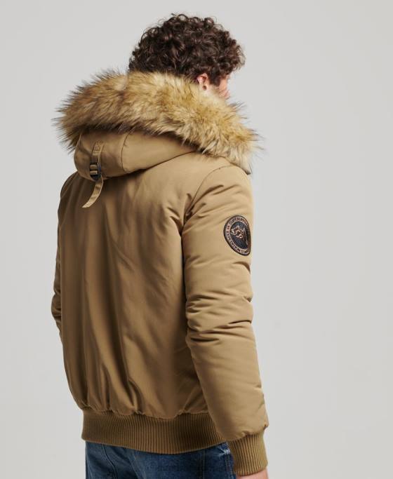 Superdry jachetă bomber everest îmbrăcăminte maro bărbați JX0Z994