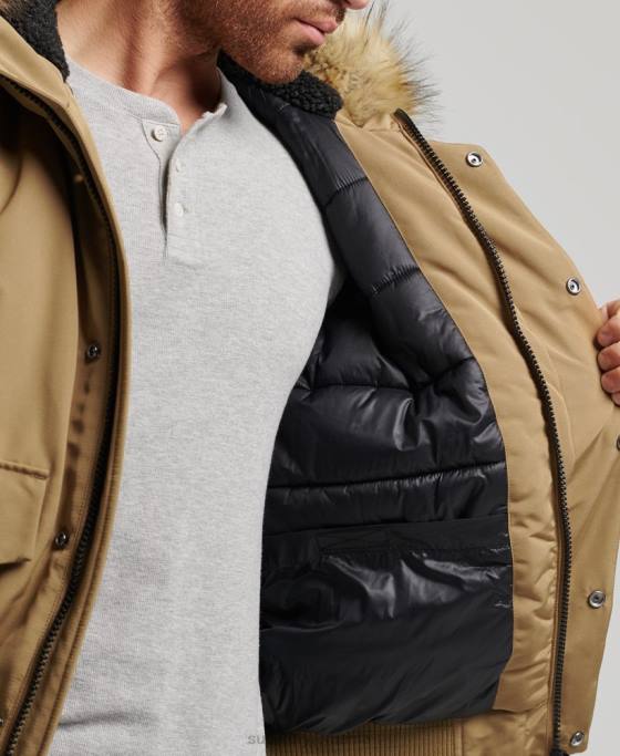 Superdry jachetă bomber everest îmbrăcăminte maro bărbați JX0Z994