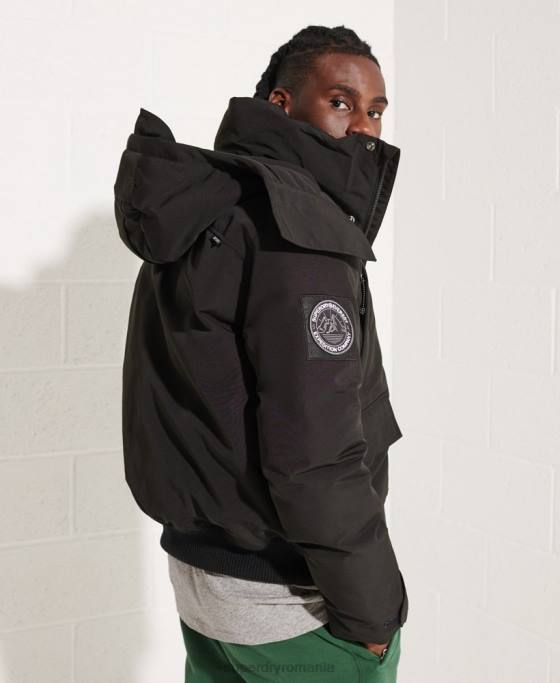Superdry jachetă bomber everest îmbrăcăminte negru bărbați JX0Z4653