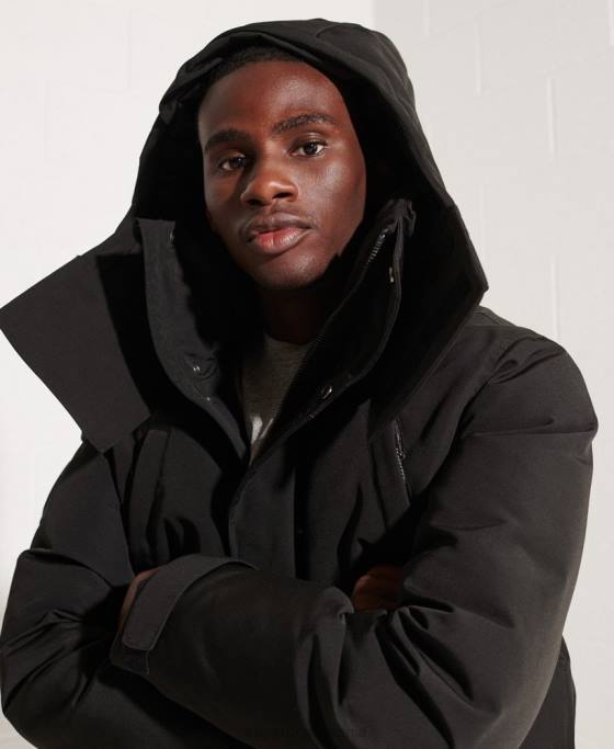 Superdry jachetă bomber everest îmbrăcăminte negru bărbați JX0Z4653