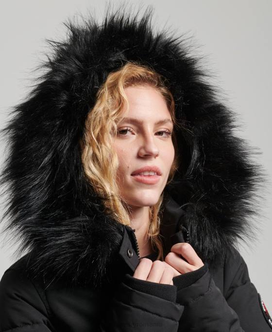 Superdry jachetă bomber everest îmbrăcăminte negru femei JX0Z5736