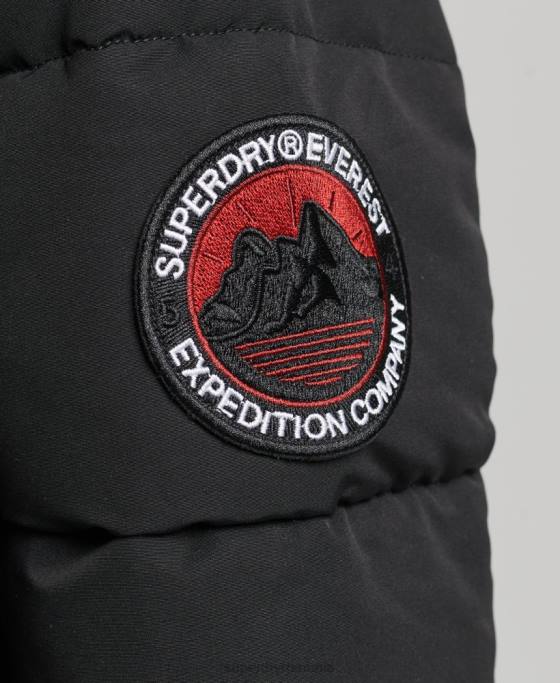 Superdry jachetă bomber everest îmbrăcăminte negru femei JX0Z5736