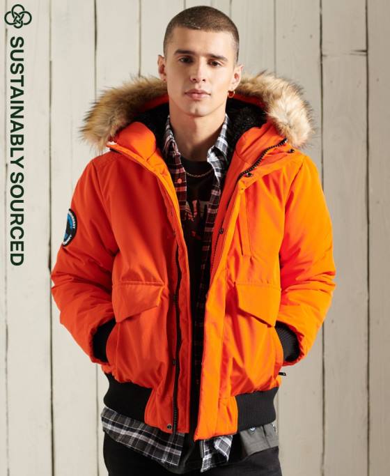 Superdry jachetă bomber everest îmbrăcăminte portocale bărbați JX0Z1082