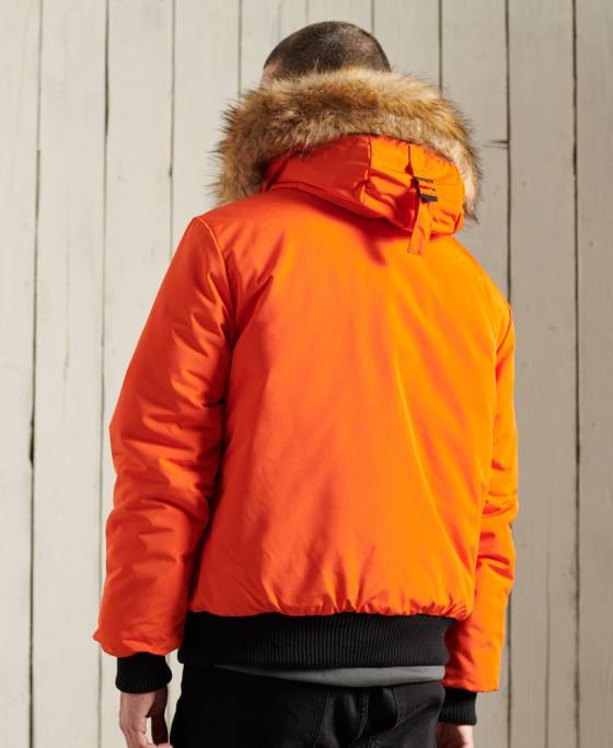 Superdry jachetă bomber everest îmbrăcăminte portocale bărbați JX0Z1082