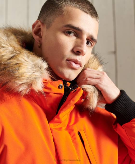 Superdry jachetă bomber everest îmbrăcăminte portocale bărbați JX0Z1082