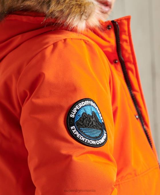 Superdry jachetă bomber everest îmbrăcăminte portocale bărbați JX0Z1082