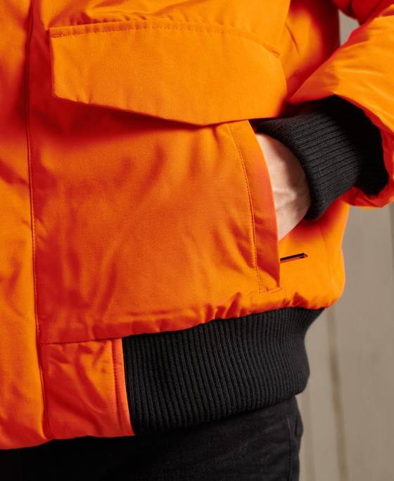Superdry jachetă bomber everest îmbrăcăminte portocale bărbați JX0Z1082