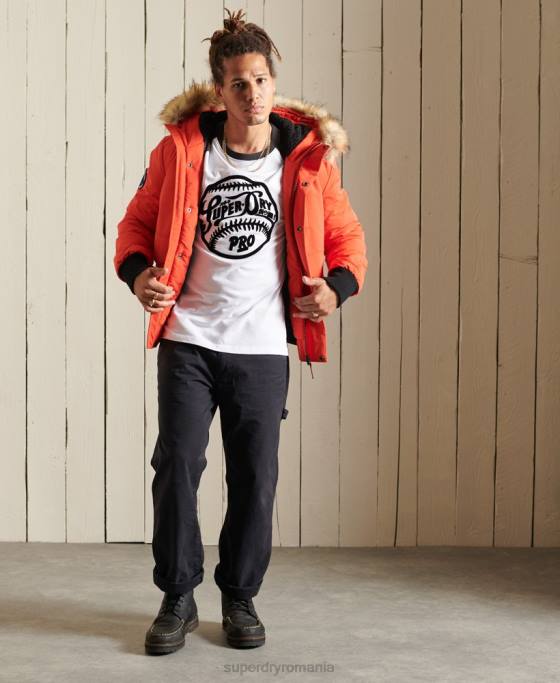 Superdry jachetă bomber everest îmbrăcăminte portocale bărbați JX0Z4749
