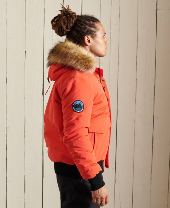 Superdry jachetă bomber everest îmbrăcăminte portocale bărbați JX0Z4749