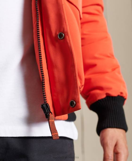 Superdry jachetă bomber everest îmbrăcăminte portocale bărbați JX0Z4749