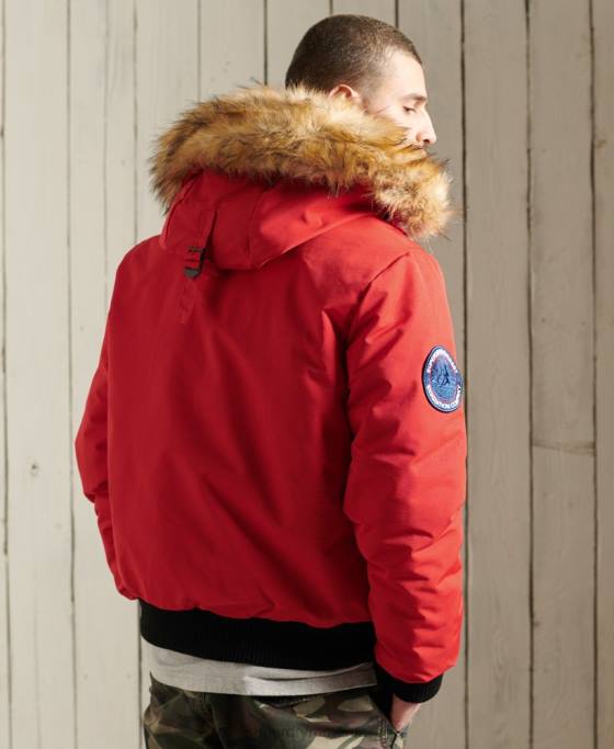 Superdry jachetă bomber everest îmbrăcăminte roșu bărbați JX0Z1083