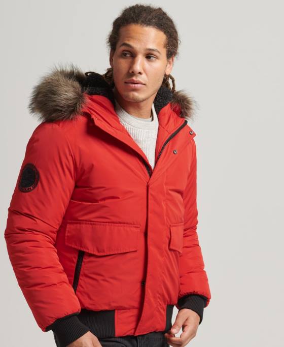 Superdry jachetă bomber everest îmbrăcăminte roșu bărbați JX0Z4455