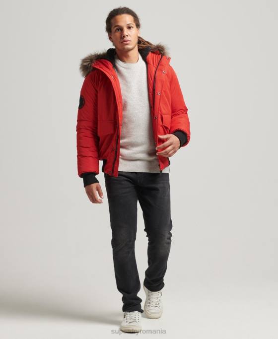 Superdry jachetă bomber everest îmbrăcăminte roșu bărbați JX0Z4455