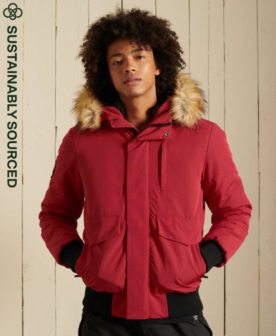 Superdry jachetă bomber everest îmbrăcăminte roșu bărbați JX0Z4494