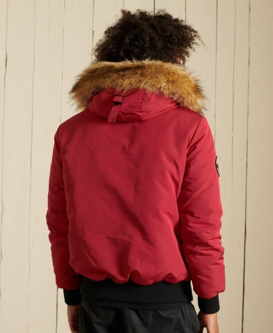 Superdry jachetă bomber everest îmbrăcăminte roșu bărbați JX0Z4494