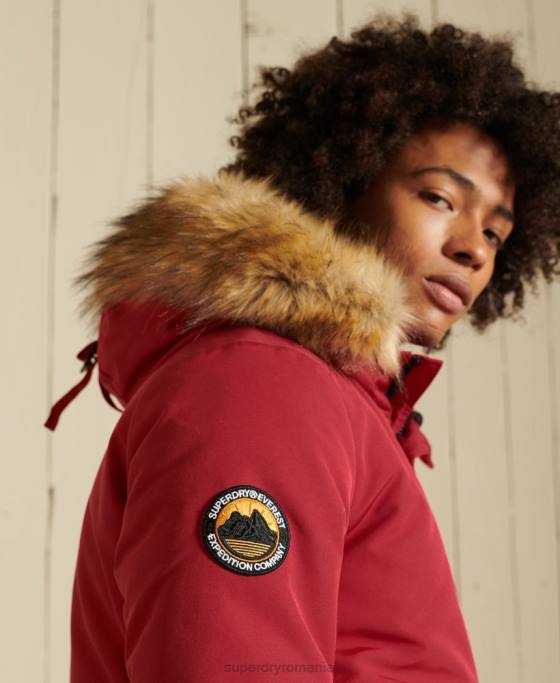 Superdry jachetă bomber everest îmbrăcăminte roșu bărbați JX0Z4494