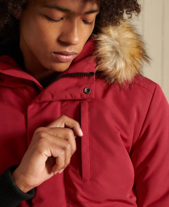 Superdry jachetă bomber everest îmbrăcăminte roșu bărbați JX0Z4494