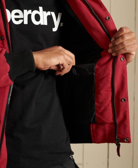 Superdry jachetă bomber everest îmbrăcăminte roșu bărbați JX0Z4494