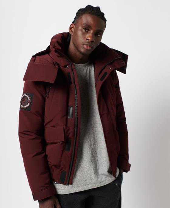 Superdry jachetă bomber everest îmbrăcăminte roșu bărbați JX0Z4523