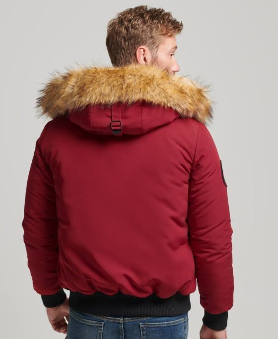 Superdry jachetă bomber everest îmbrăcăminte roșu bărbați JX0Z992