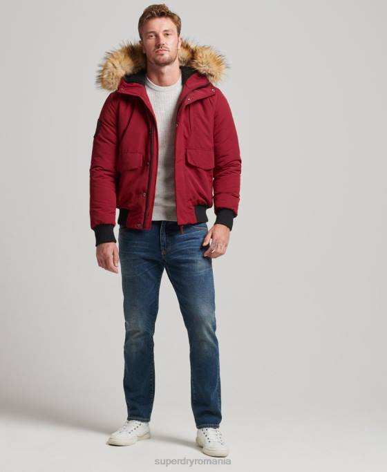 Superdry jachetă bomber everest îmbrăcăminte roșu bărbați JX0Z992