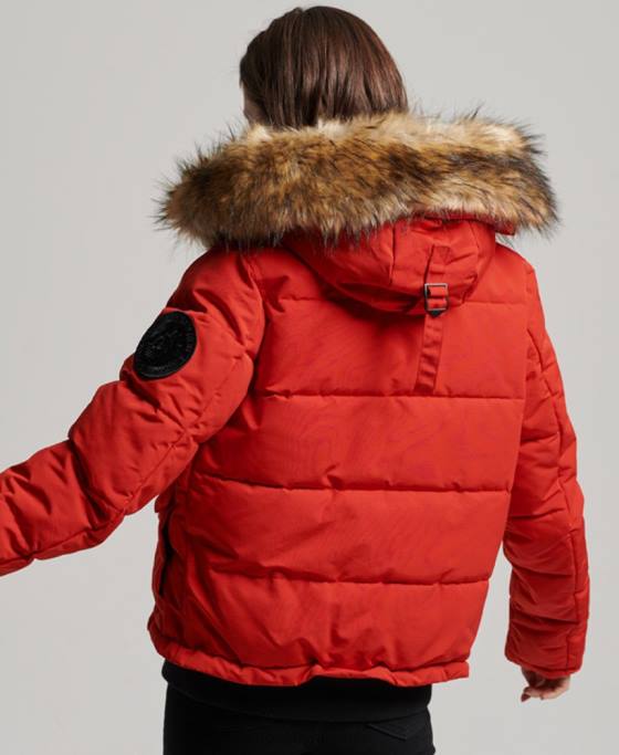 Superdry jachetă bomber everest îmbrăcăminte roșu femei JX0Z3770