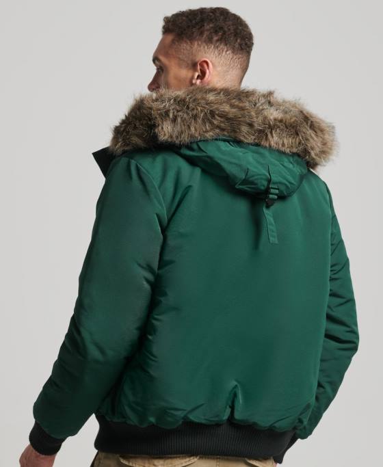 Superdry jachetă bomber everest îmbrăcăminte verde bărbați JX0Z1168