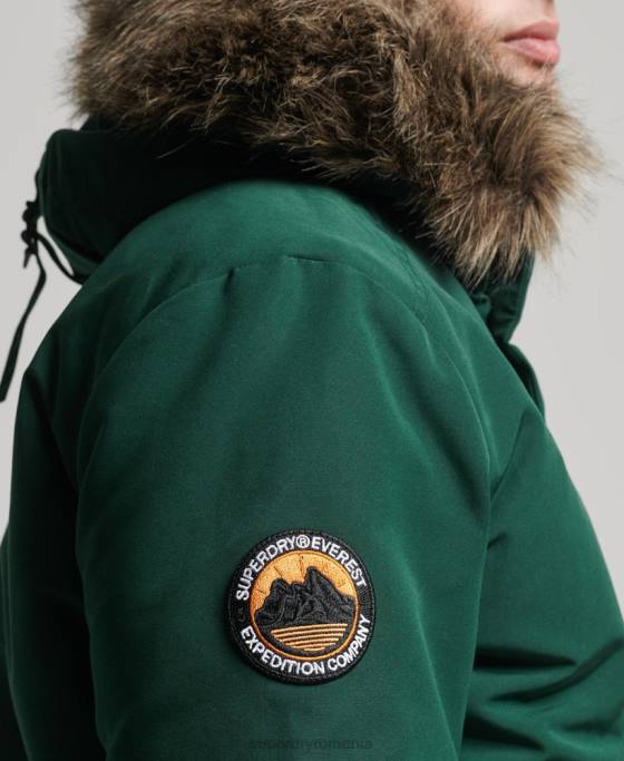 Superdry jachetă bomber everest îmbrăcăminte verde bărbați JX0Z1168