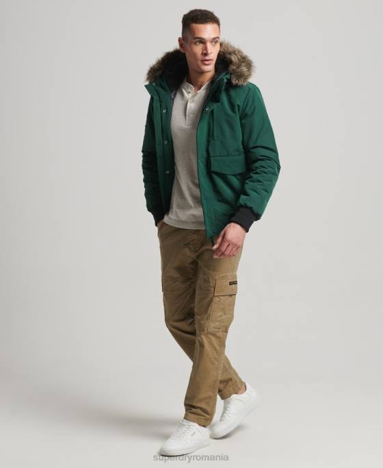 Superdry jachetă bomber everest îmbrăcăminte verde bărbați JX0Z1168