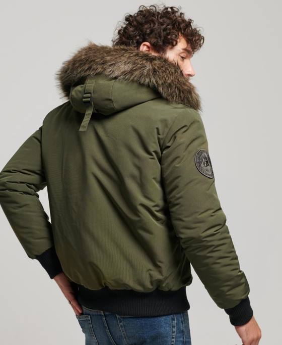 Superdry jachetă bomber everest îmbrăcăminte verde bărbați JX0Z4497