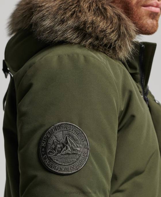 Superdry jachetă bomber everest îmbrăcăminte verde bărbați JX0Z4497