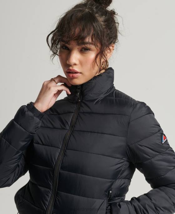 Superdry jachetă bomber fuji îmbrăcăminte negru femei JX0Z5675