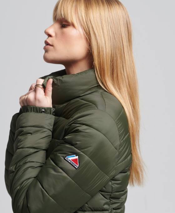 Superdry jachetă bomber fuji îmbrăcăminte verde femei JX0Z5652