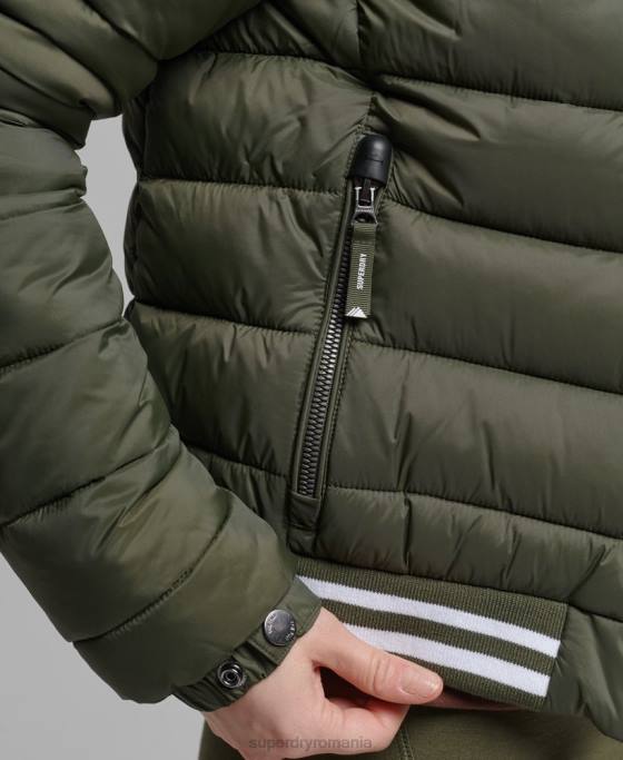 Superdry jachetă bomber fuji îmbrăcăminte verde femei JX0Z5652