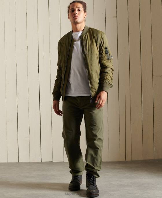 Superdry jachetă bomber ma1 militară îmbrăcăminte verde bărbați JX0Z4674