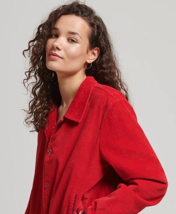 Superdry jachetă bomber snur coach îmbrăcăminte roșu femei JX0Z5580