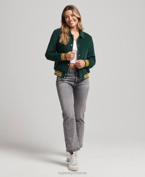 Superdry jachetă bomber snur coach îmbrăcăminte verde femei JX0Z5618